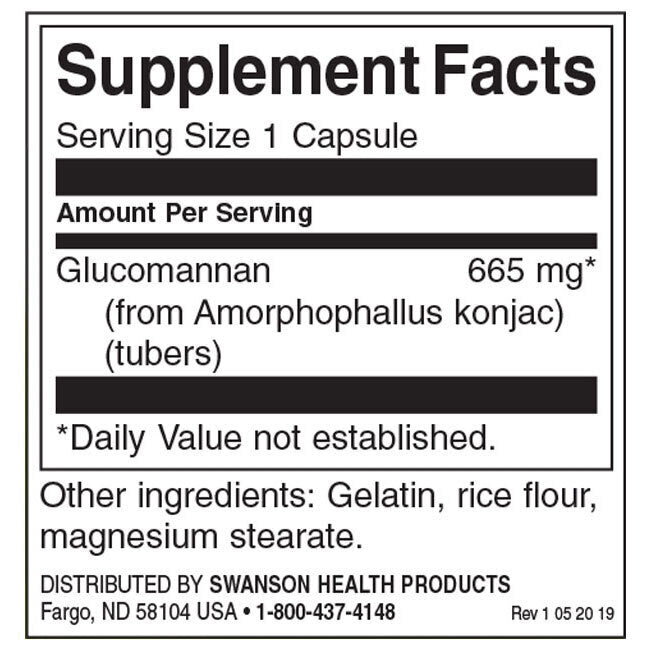 Glucomannan / Konjac корен 665 mg - 90 капсули