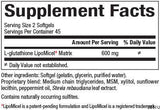 Глутатион липомицел матрица 300 mg - 90 гел капсули