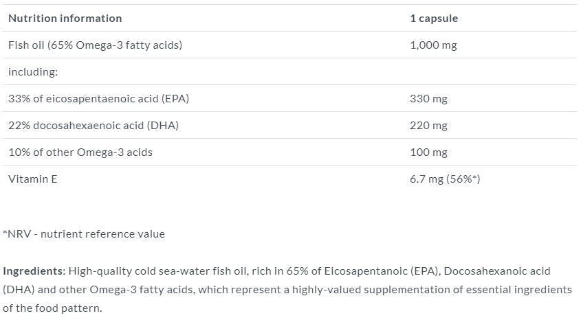 Gold Omega 3 65% 60 капачки. Олимп