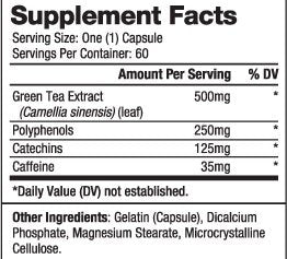 Зелен чай 500 mg / 60 капачки