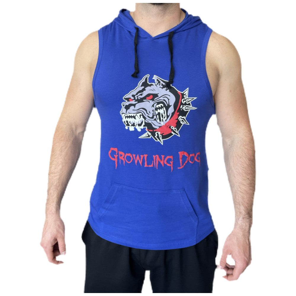 TANK TOP RUNLING куче с качулка - синьо/резервоар за ръмжещо куче с качулка - синьо