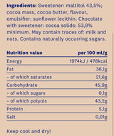 <tc>HealthyCo</tc> черен натурален шоколад 100 грама - без добавена захар и палмово масло