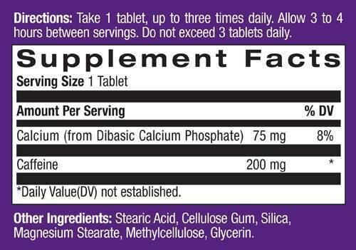 Висока кофеин 200 mg. 100 раздела.
