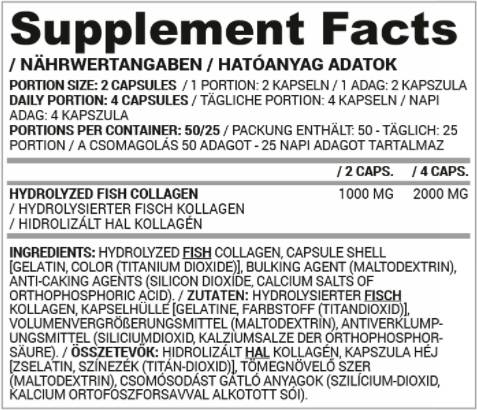 Хидролизиран рибен колаген 500 mg | Посветен на жените - 100 капсули