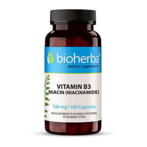 Vitamin B3 | Niacin 100 mg - 100 capsules - Nutra Best Europe