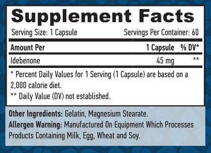 Idebenone 45mg. / 60 капачки.
