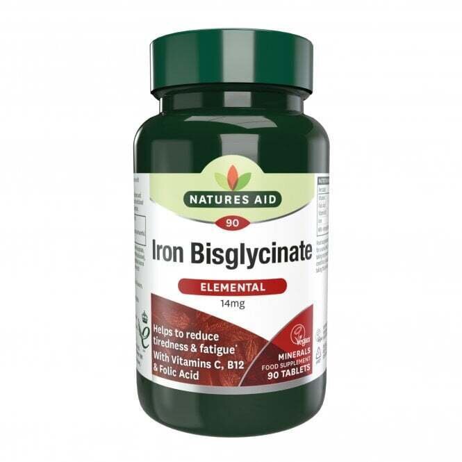 Нежна желязна формула (железен бисглицинат) 14mg 90 таблетки Naturesaid