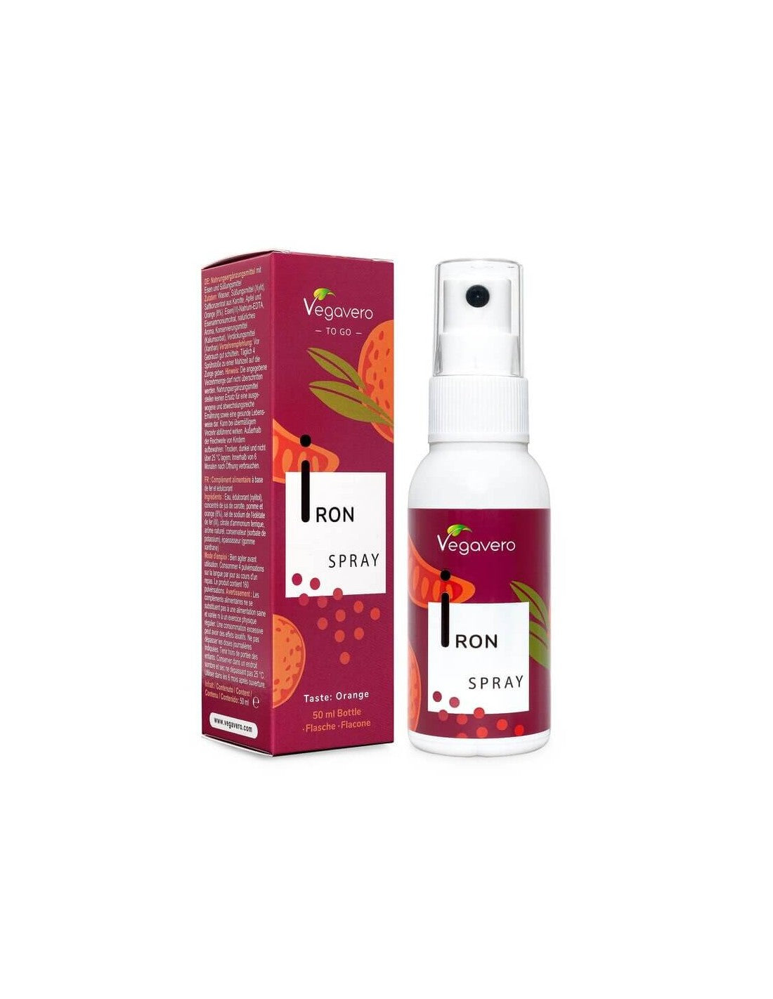 Iron Spray/ Орален спрей, 50 ml, 100% веган <tc>Vegavero</tc>