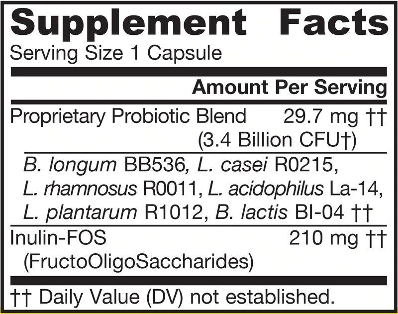 Jarro-Dophilus®+Fos (3.4 B. CFU) / 100 капачки