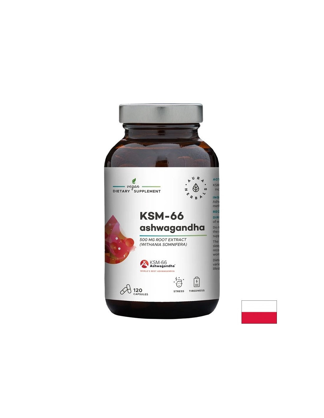 Стрес и добро настроение - Ashwagandha (KSM -66), 200 mg x 120 капсули