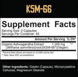 KSM -66® Organic Ashwagandha 600 mg - 90 капсули