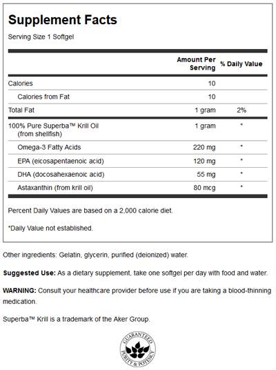 Крил масло 1000 mg 30 гел капсули