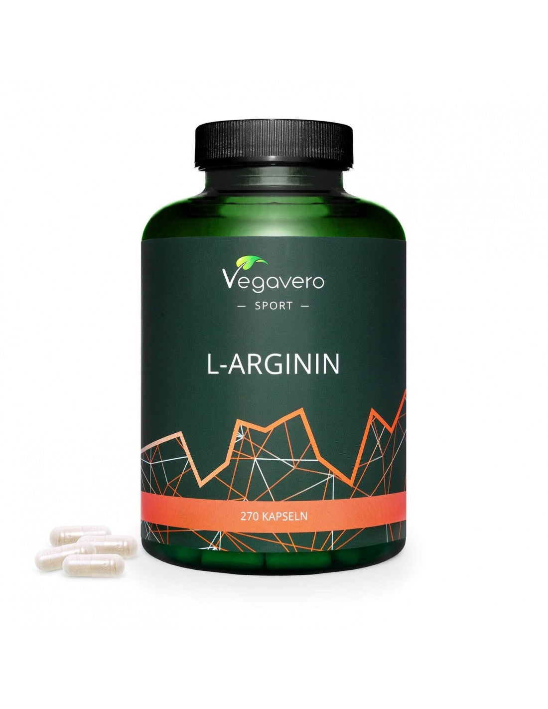L-аргинин, 270 капсули, 100% веган <tc>Vegavero</tc>