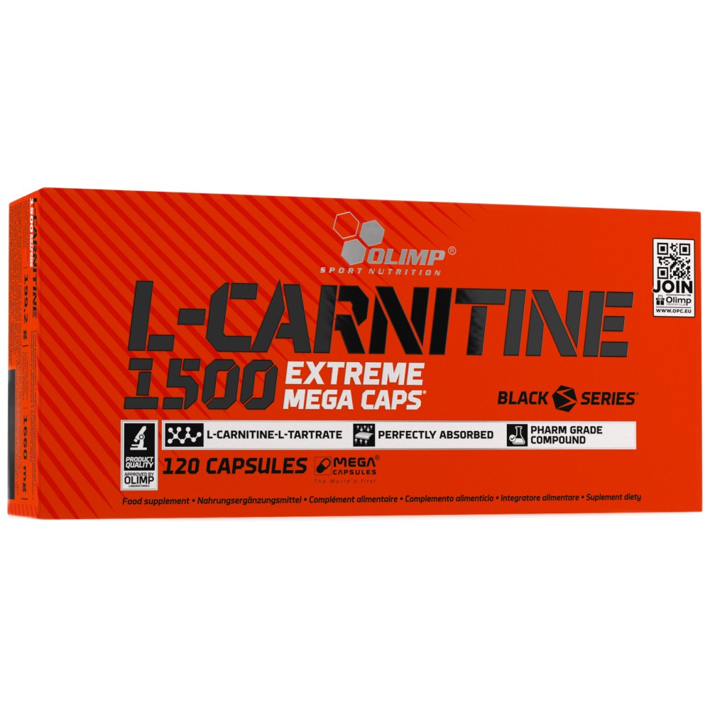 L -карнитин Xtreme Mega Caps 1500 - 120 капсули