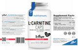 L-карнитин капачки 500 mg 120 капсули