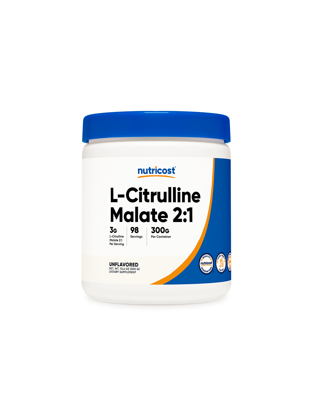 Мускулна маса - L-Citrulline (малат) L-Citrulline, 300 g <tc>Nutricost</tc>