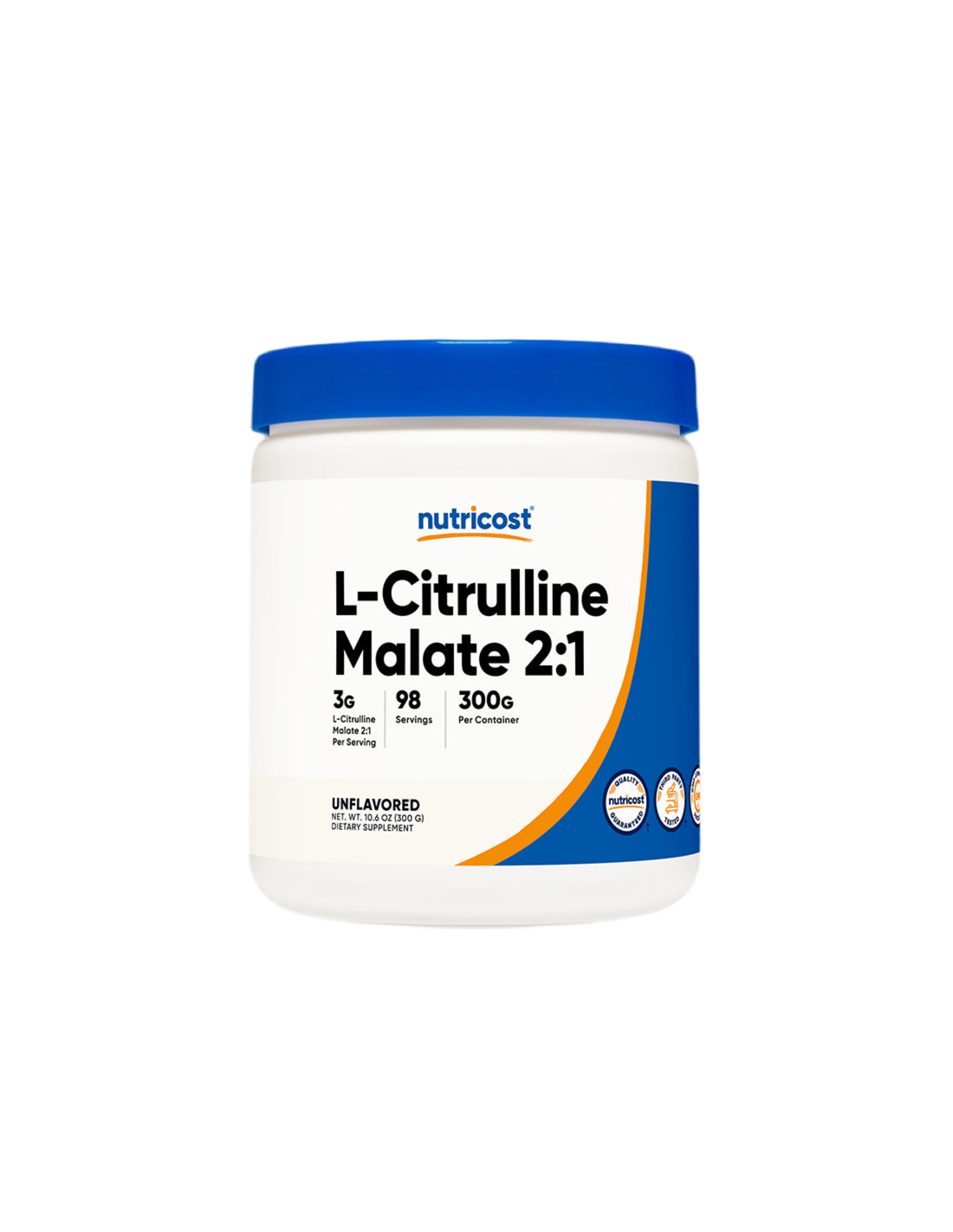 Мускулна маса - L-Citrulline (малат) L-Citrulline, 300 g <tc>Nutricost</tc>
