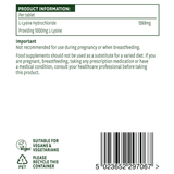 L-lysine 1000mg 60 таблетки Naturesaid