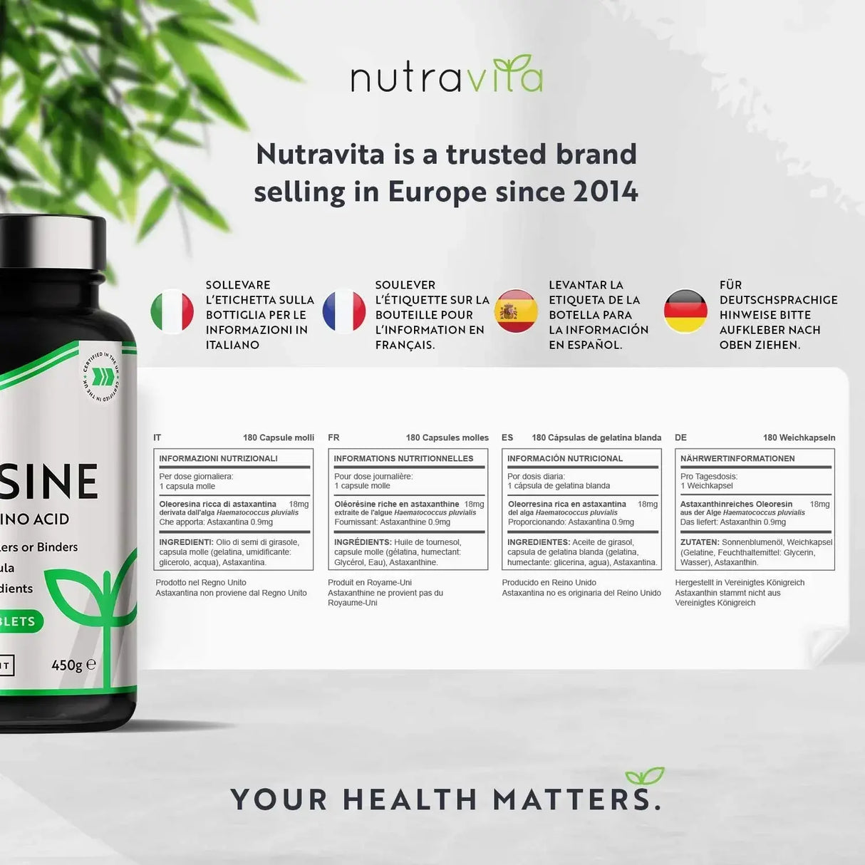 L-Lysine 1100mg 240 вегански таблетки
