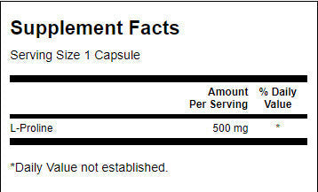L -Proline 500 mg - 100 капсули