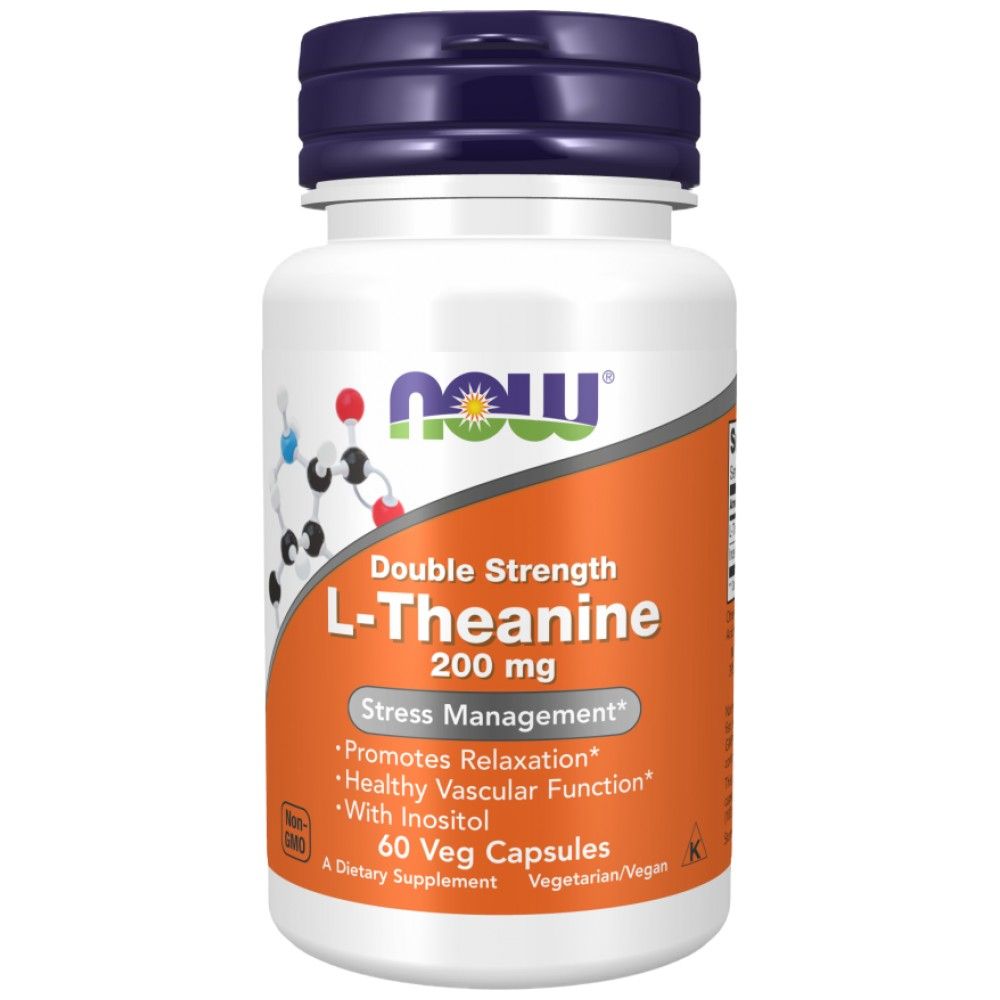 L -теанин 200 mg / двойна сила - 60 капсули