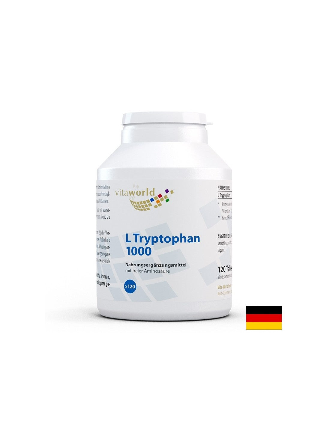 Стрес и безсъние - L -Tryptophan, 1000 mg x 120 таблетки