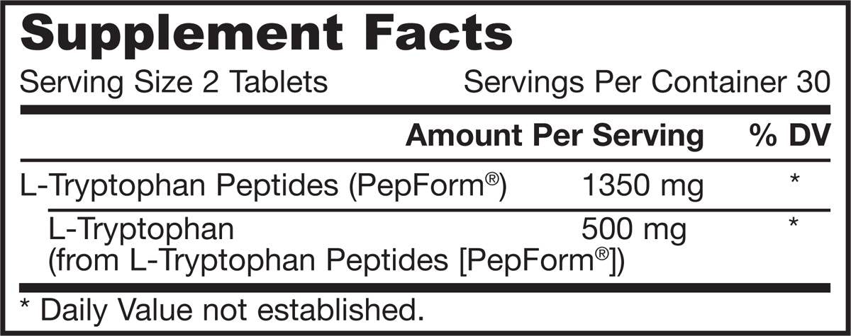 L-tryptophan пептид 60 таблетки