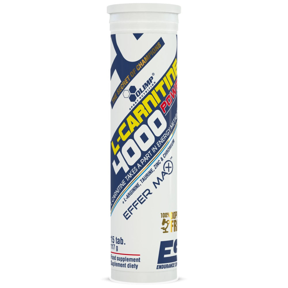 Издръжливост L -Carnitine 4000 Power Effervescent - 15 разтворими таблетки