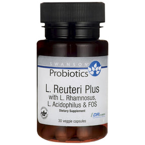 L. Reuteri Plus with L. Rhamnosus, L. Acidophilus and FOS 30 capsules - Nutra Best Europe