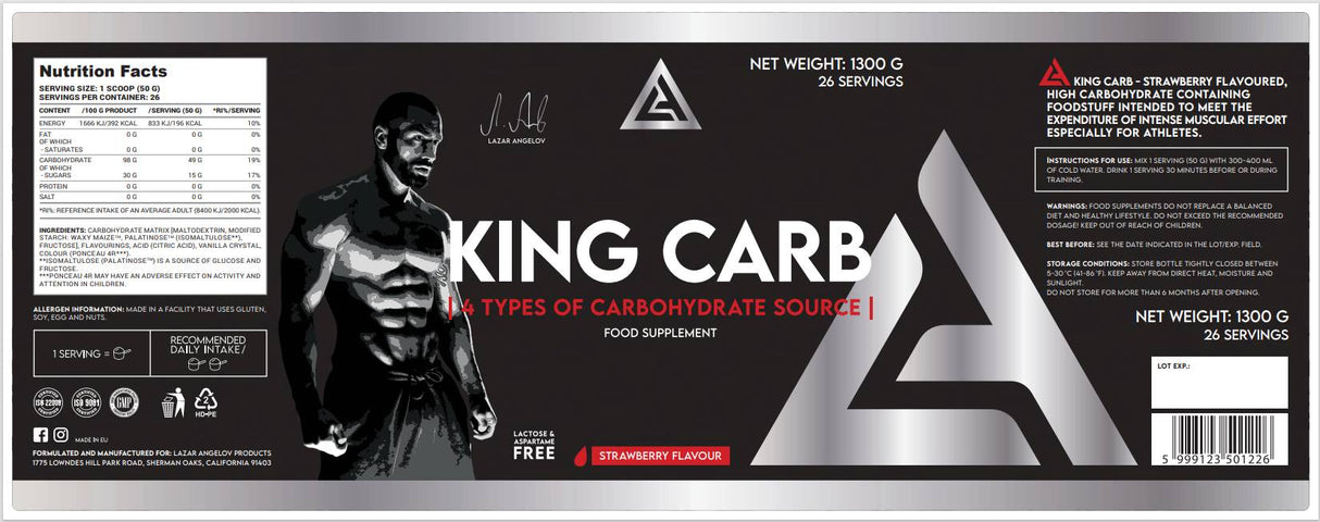 La King Carb | 4 тип въглехидрати - 1300 грама