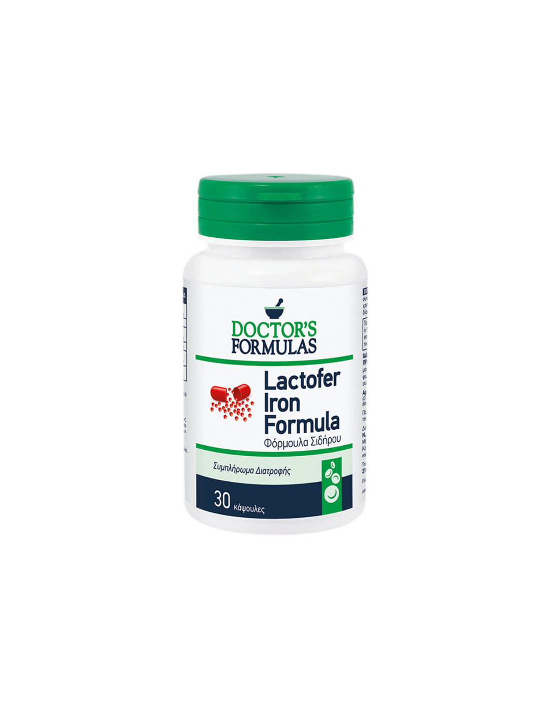 Формула на желязо Lactofer / За анемия с дефицит на желязо, 30 капсули лекарски формули