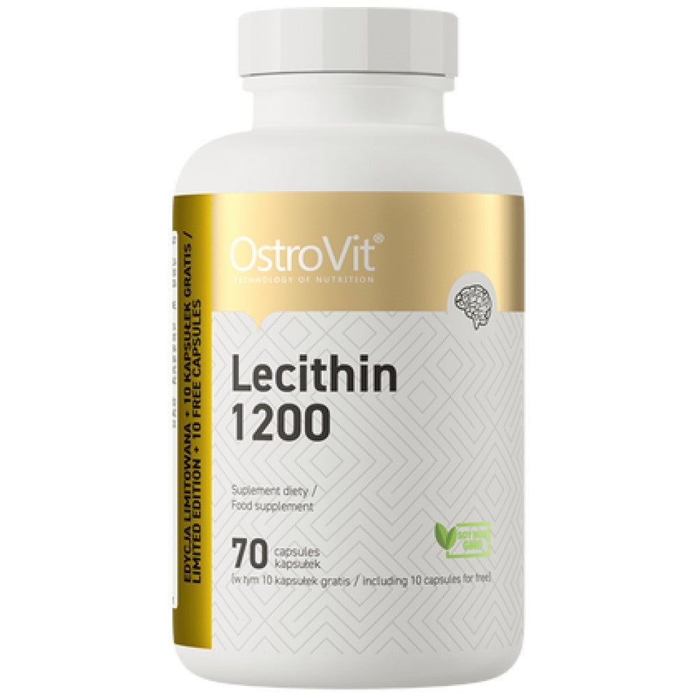 Лецитин 1200 / Без ГМО 70 Гел капсули