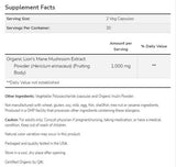 Lion's Mane 500 mg | Изработени с гъби за гривни на органичния лъв - 60 капсули