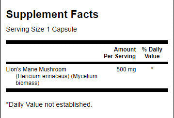 Лъвовата гъба 500 mg - 60 капсули