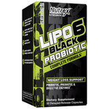 Lipo 6 Черен пробиотик | Пълна формула с пребиотични + храносмилателни ензими - 30 капсули