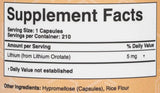 Литиев оротат 5 mg - 210 капсули