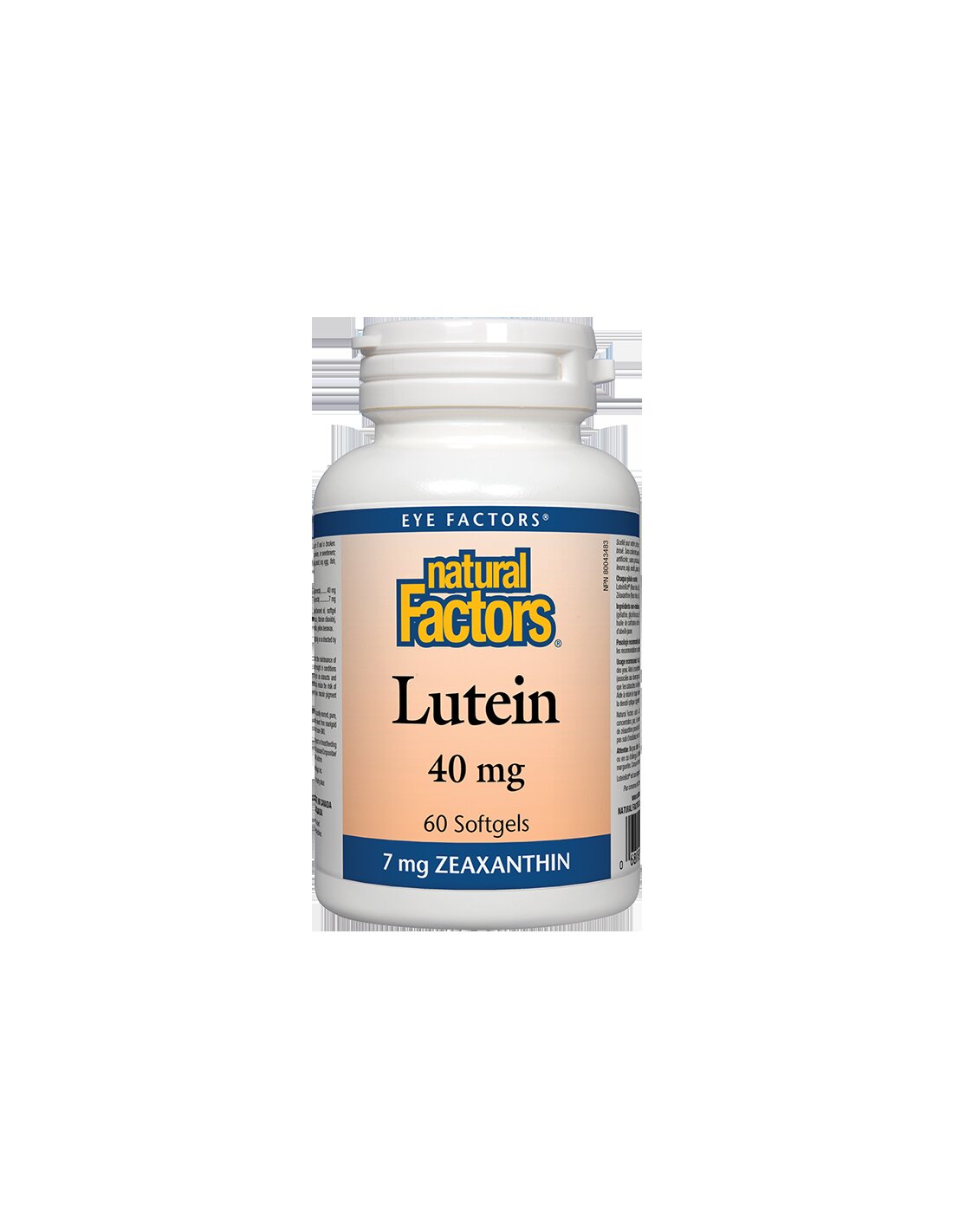 Лутеин/ Лутеин 40 mg + Зеаксантин х 60 меки капсули <tc>Natural Factors</tc>