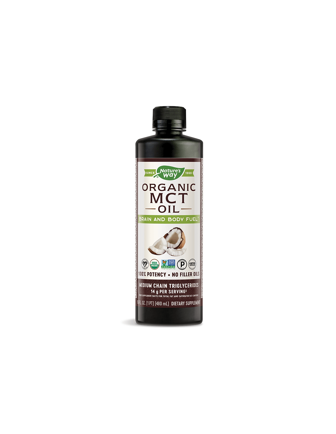MCT масло 100% органично - 480 ml