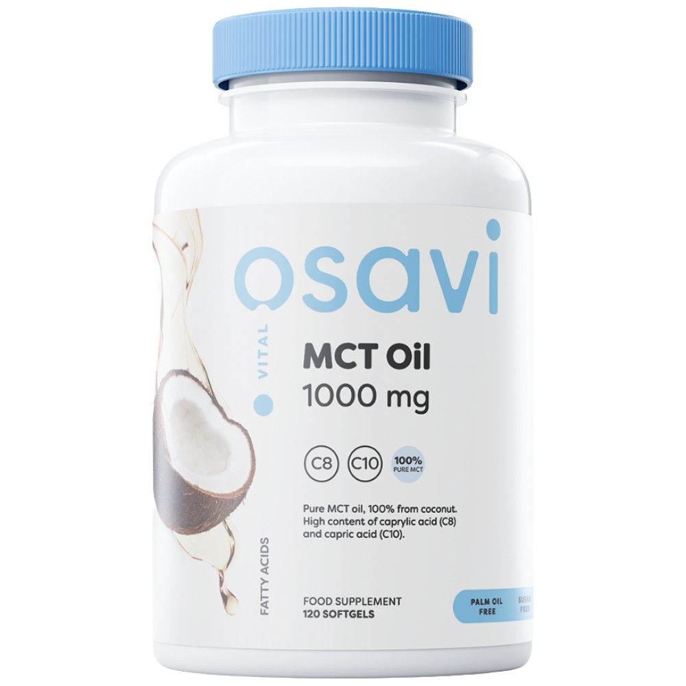 MCT масло 1000 mg | C8 + C10 - 180 Softgels