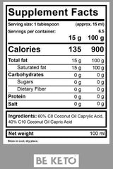 MCT маслена течност C8 + C10 - 1000 ml
