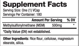 MSM 500 mg / 180 капачки