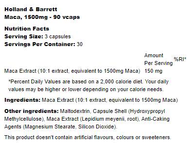 Мака 1500 mg - 90 капсули