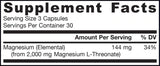 Magmind | Магнезиев L-Threonate Magtein® 90 Капсули