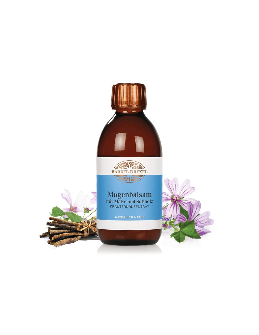 Magenbalsam mit Malve und Süßholz Kräuterkonzentrat / Балсам за стомах със слез и концентрат от женско биле, 250 ml <tc>Bärbel Drexel</tc>