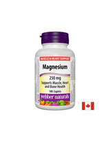 Магнезий 250 mg х 100 капсули <tc>Webber Naturals</tc>