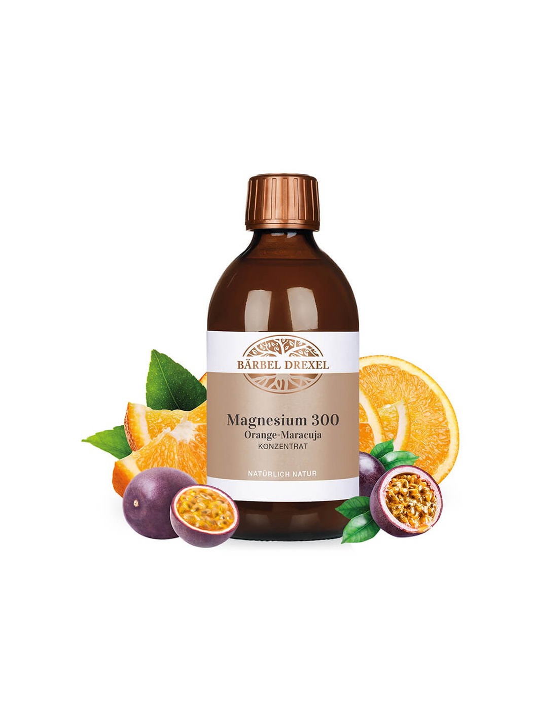 Magnesium 300 Orange-Maracuja Konzentrat / Магнезиев концентрат (с вкус на портокал и маракуя), 300 ml <tc>Bärbel Drexel</tc>