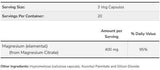 Магнезиев цитрат 400 mg - 60 капсули