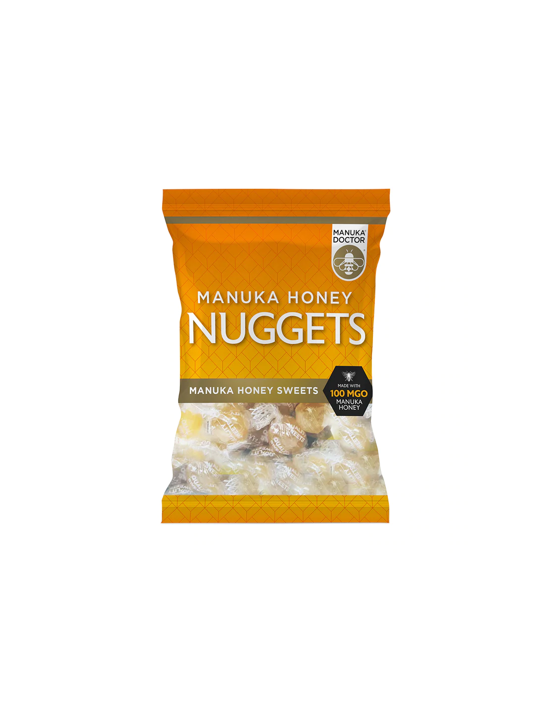 Manuka Honey Nuggets, направени със 100 mgo Manuka Honey, 120 g