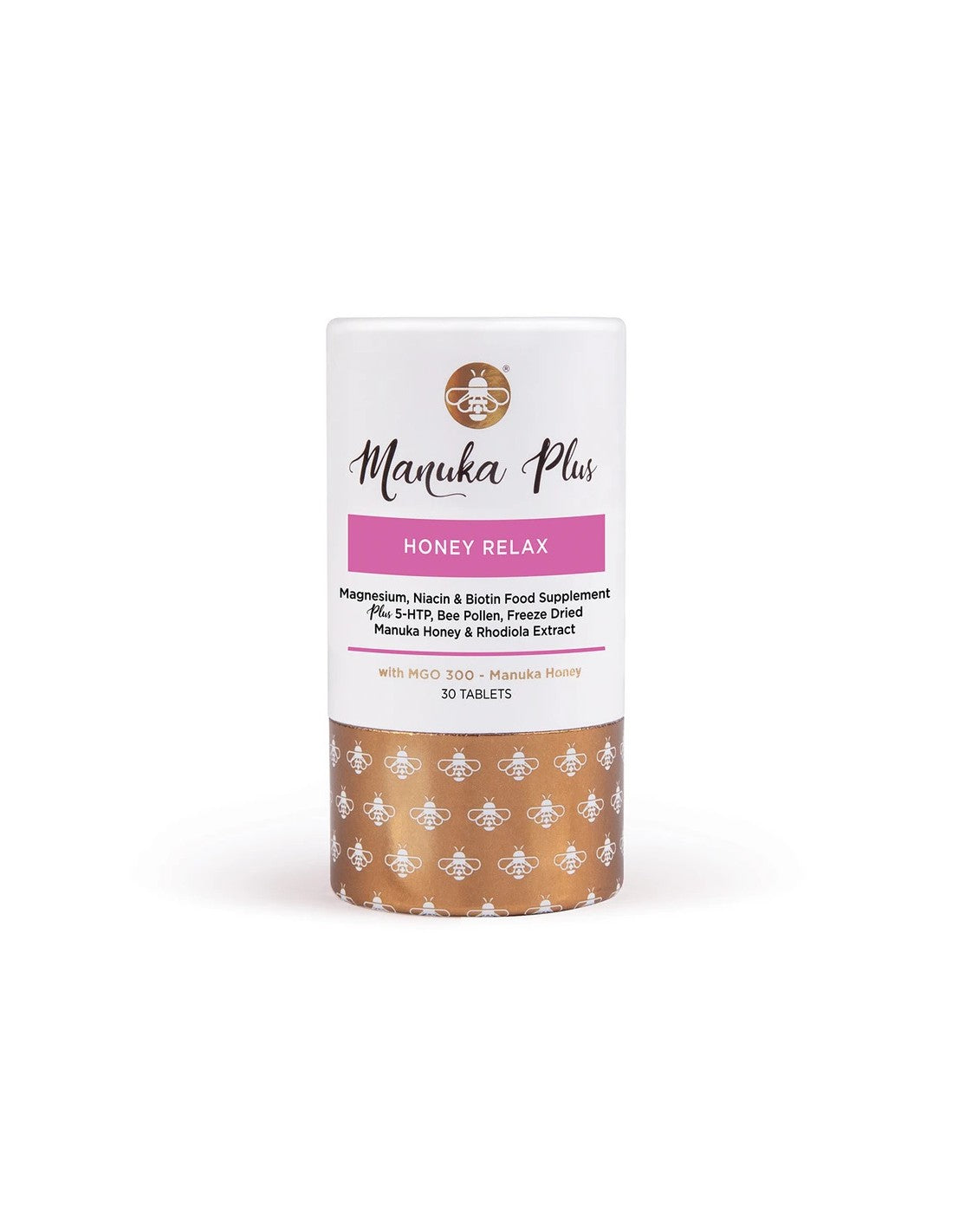 Manuka Plus® мед Релакс/ Формула срещу умора и умора с Manuka Honey Mgo 300 x 30 таблетки