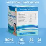 Fish Collagen Marine Beauty 10000 mg с хиалуронова киселина 100 mg /20 x 25 ml /